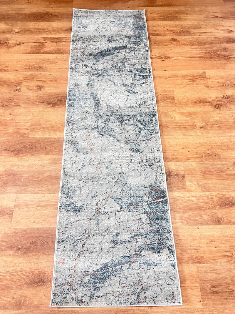 Covor »Roustic Textures« model vintage cu fire scurte, gri 66x230 cm - LunaHome.ro