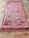 Covor Temple din viscoza cu aspect matasos, roz 80x150 cm - LunaHome.ro