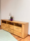 Comoda TV Woltra »Celle« cu fronturi din lemn de stejar, 160 cm latime - LunaHome.ro