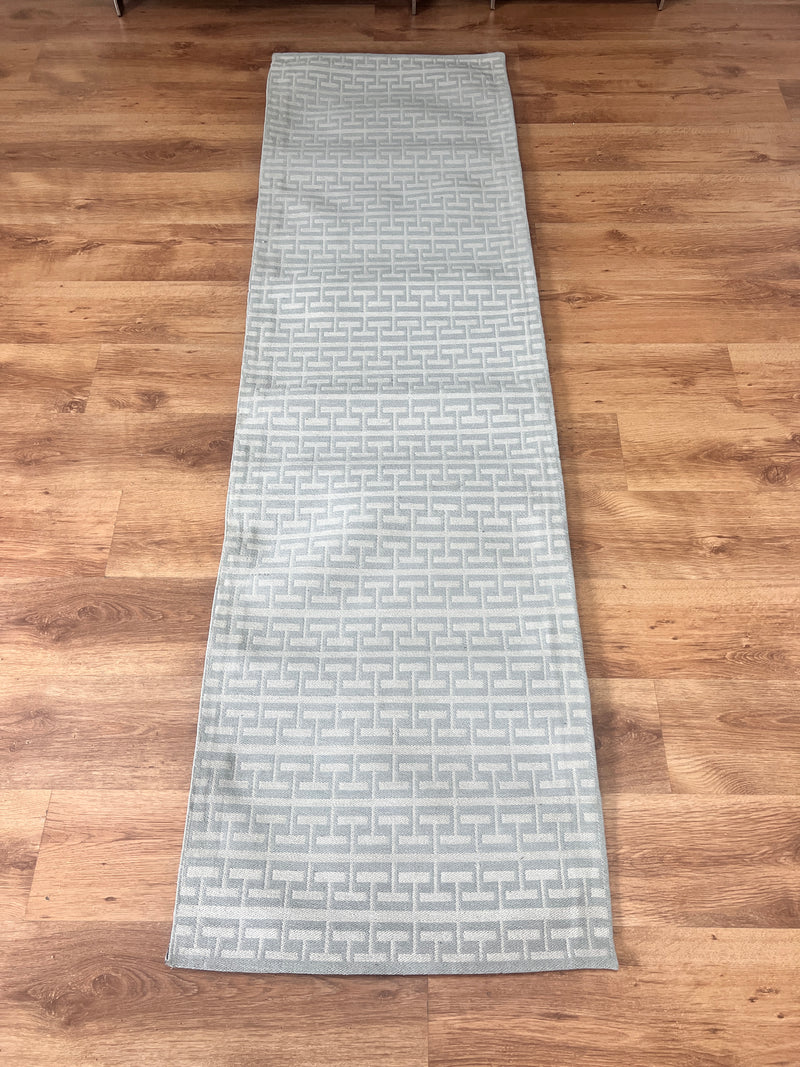 Covor traversa »Andas« cu tesatura plata, geometric bleu, 66x230 cm - LunaHome.ro