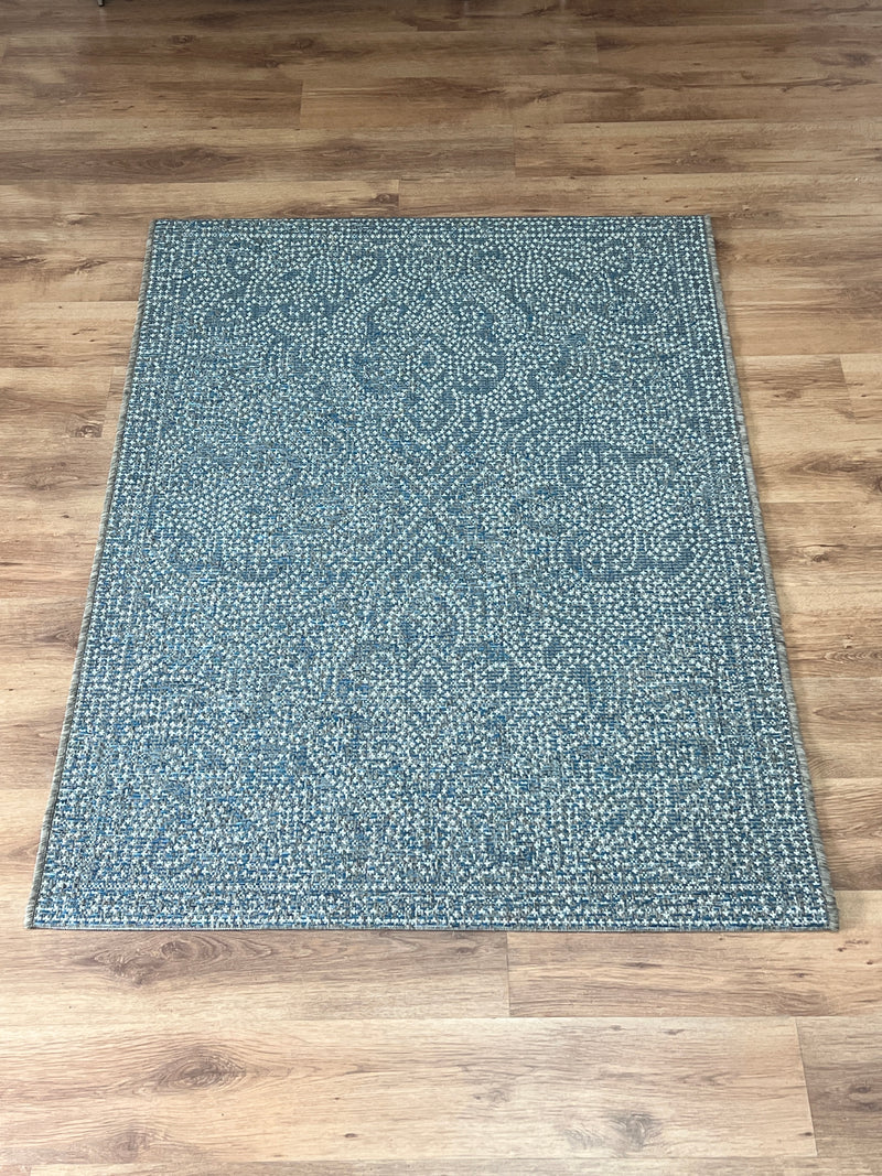 Covor Stockton cu tesatura plata, interior-exterior, albastru 115x170 cm - LunaHome.ro