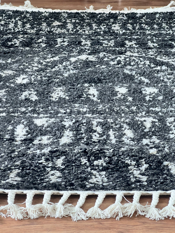Covor Bakersfield Timbers cu aspect Boho gri cu alb, 120x180 cm - LunaHome.ro