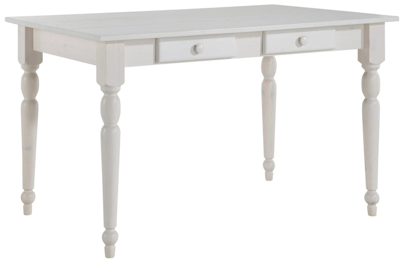 Masă albă din lemn de pin Noah, 120 cm - LunaHome.ro